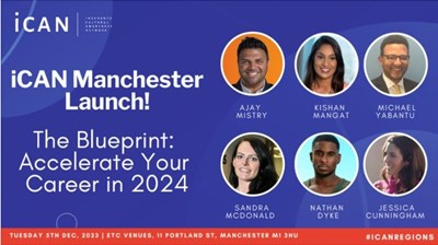 In-person event: iCAN Manchester Launch - Accelerate Your Career